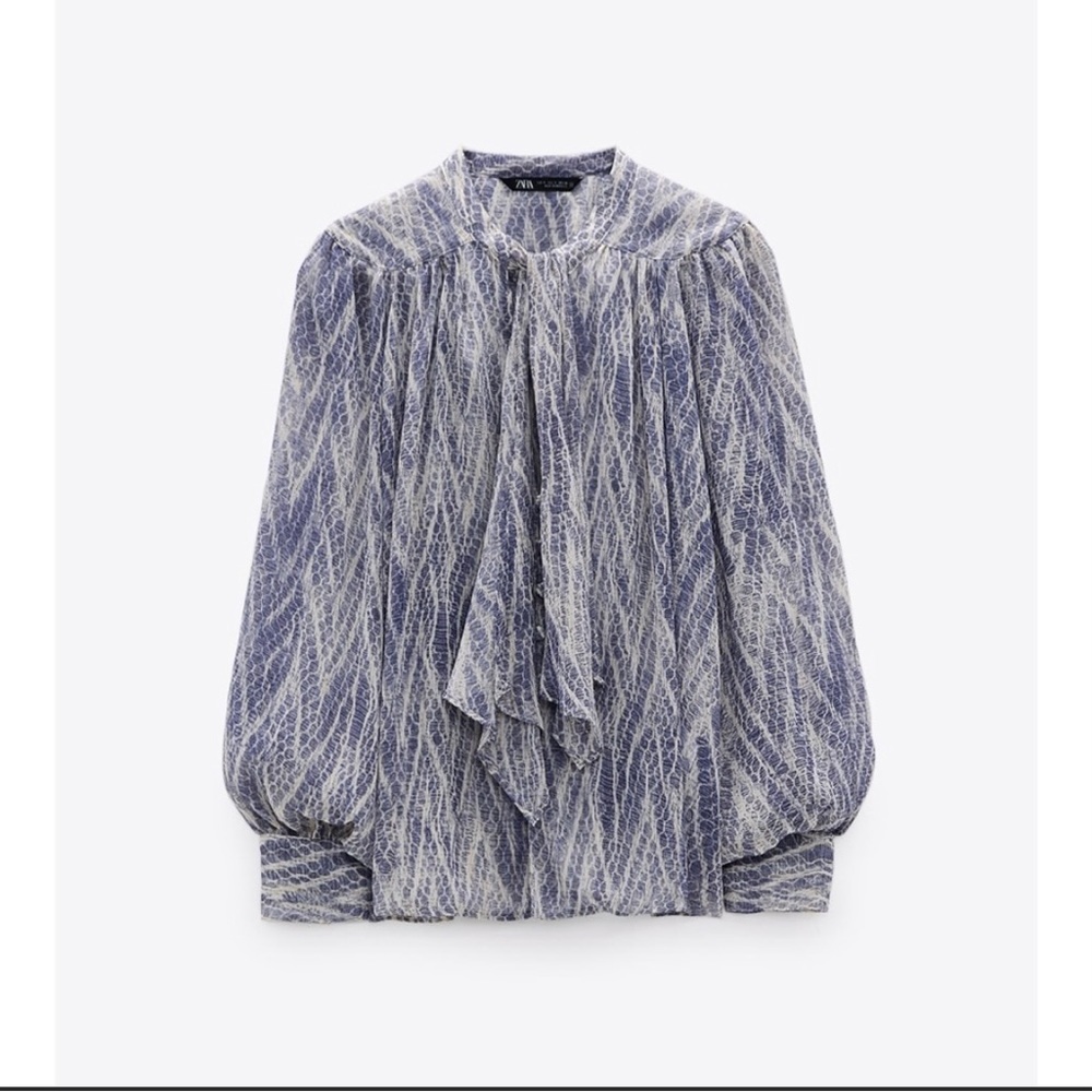 NWOT Zara Printed Animal Print Top Size XS💕